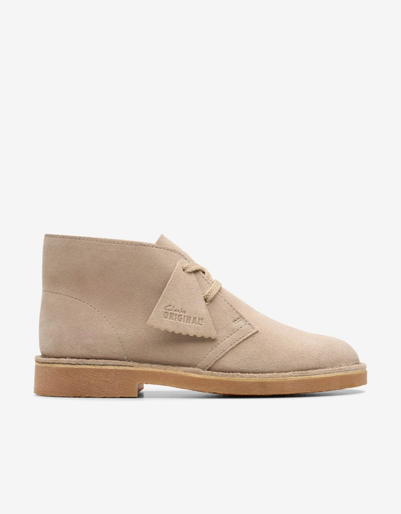 Kids Suede Desert Boots in Beige
