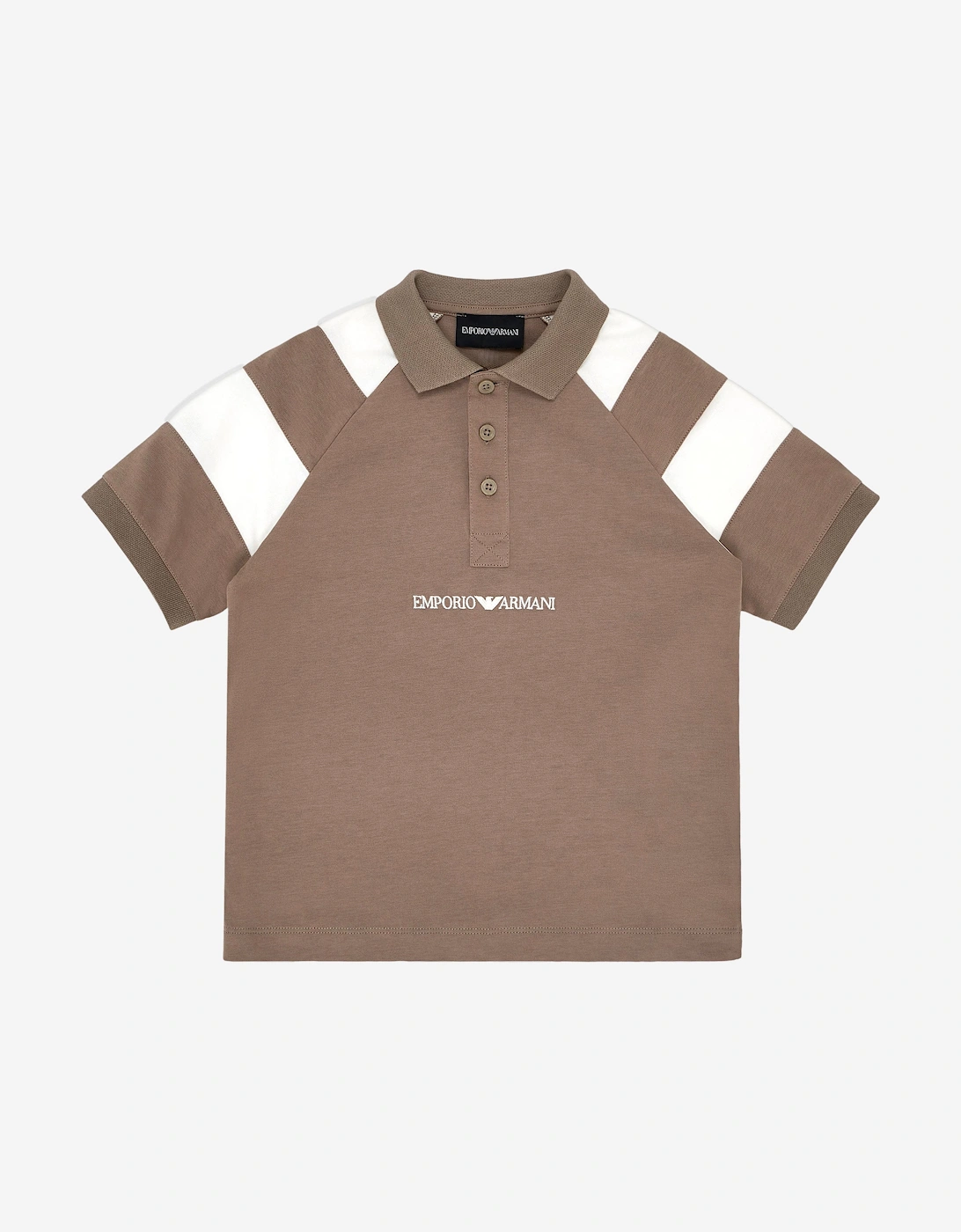 Boys Colourblock Polo Shirt in Brown, 5 of 4