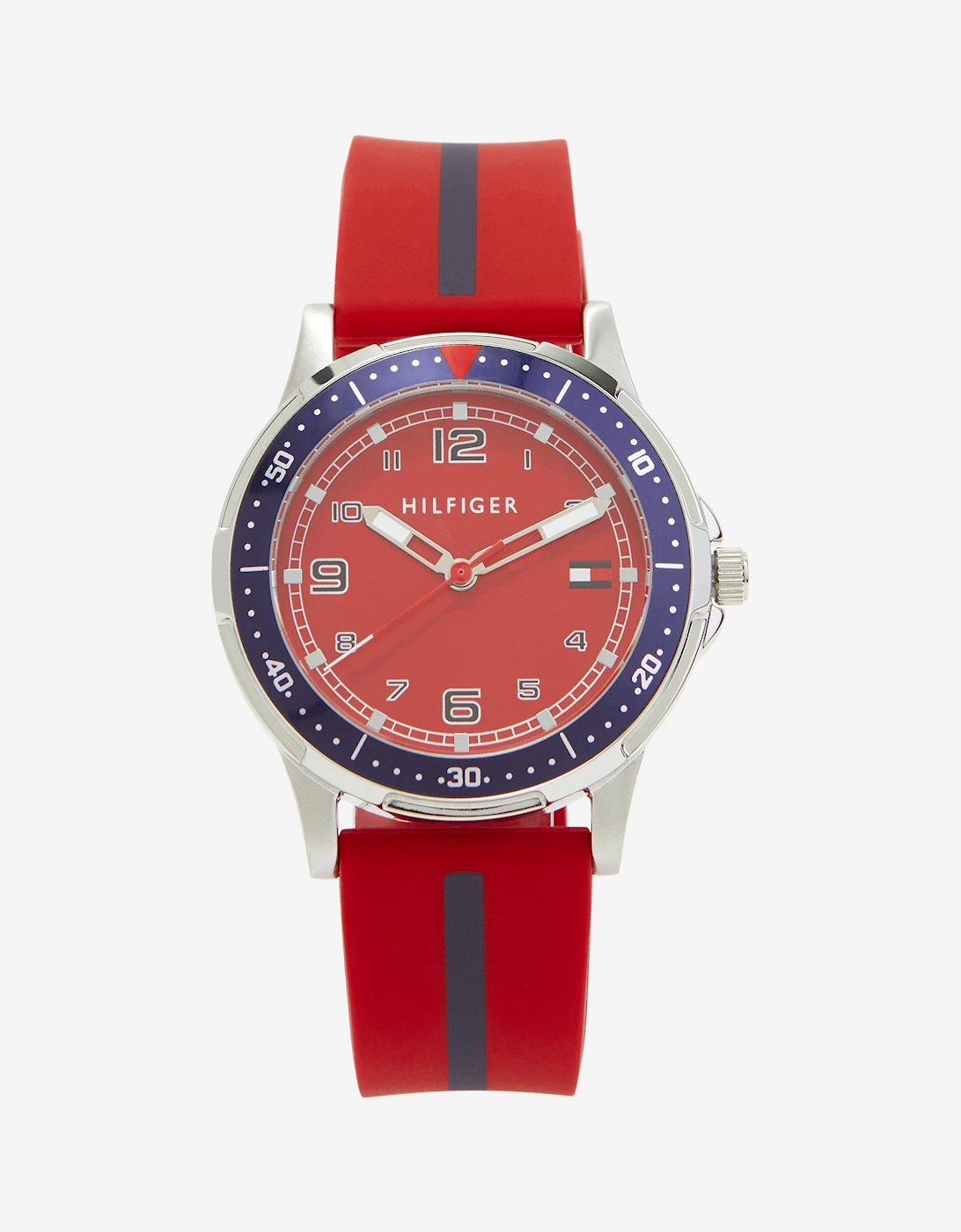 Boys Logo Strap watch in Red (34mm), 7 of 6