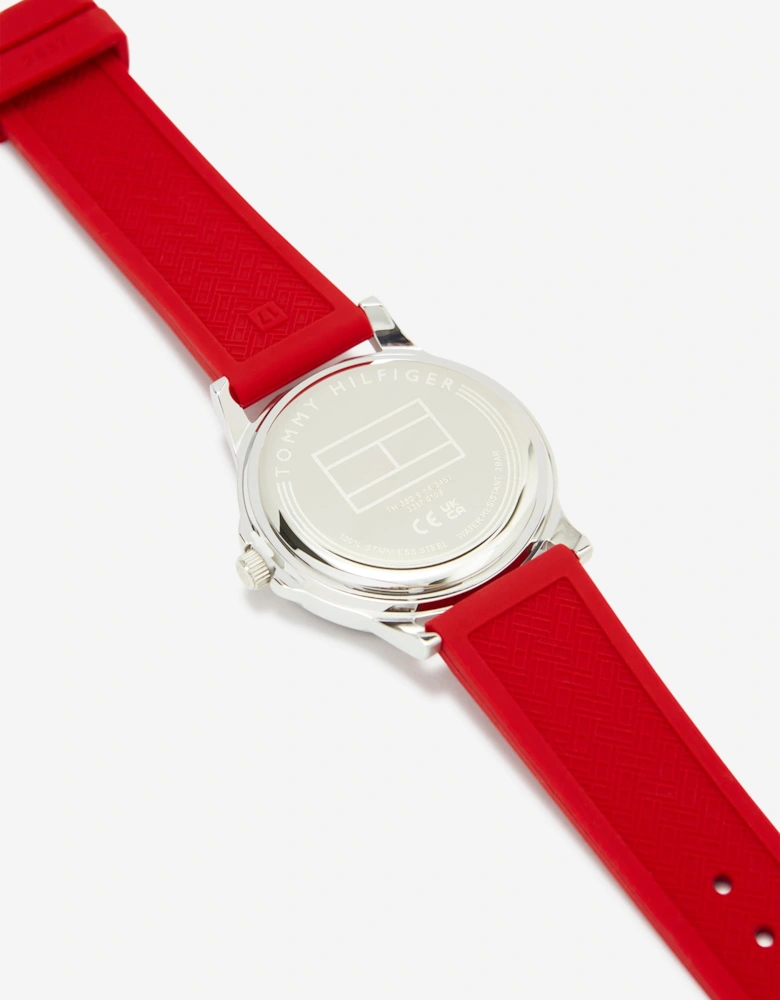 Boys Logo Strap watch in Red (34mm)