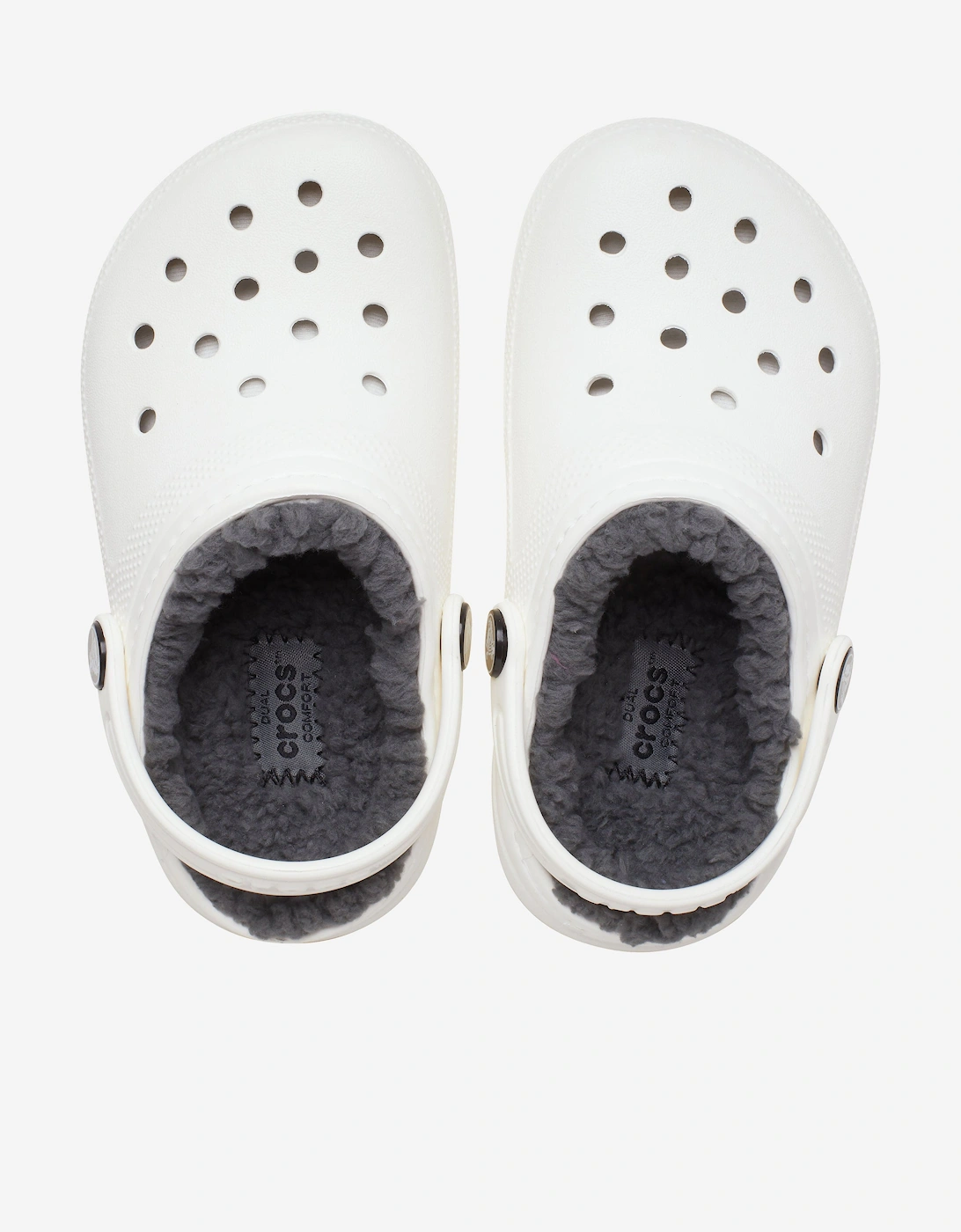 Kids Classic Lined Clog in White