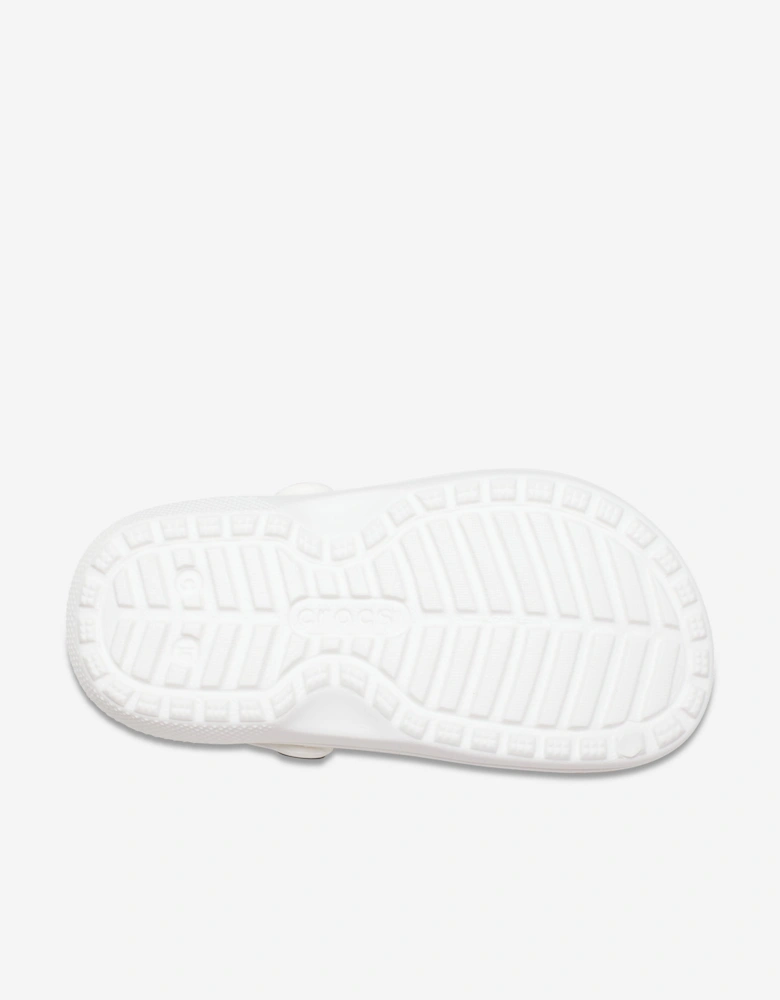 Kids Classic Lined Clog in White