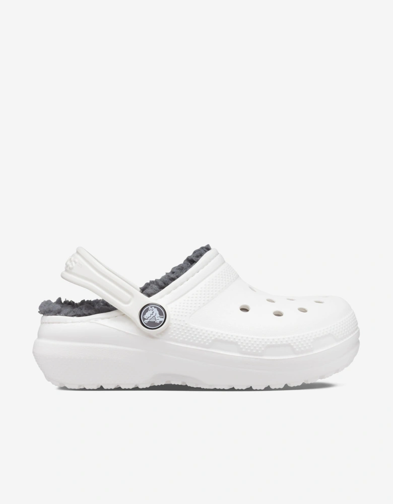 Kids Classic Lined Clog in White