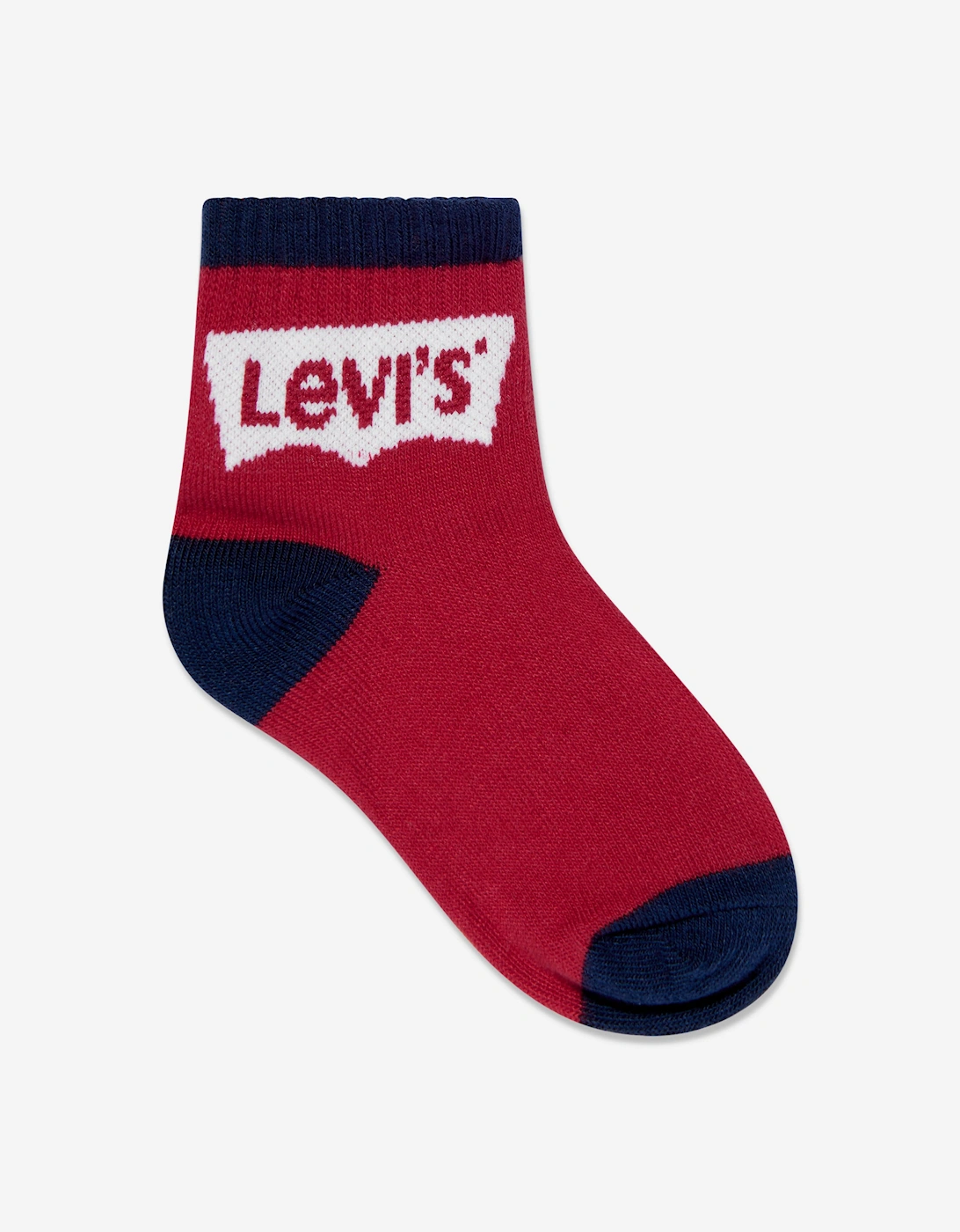 Boys Batwing Midcut Socks Set (3 Pack) in Navy