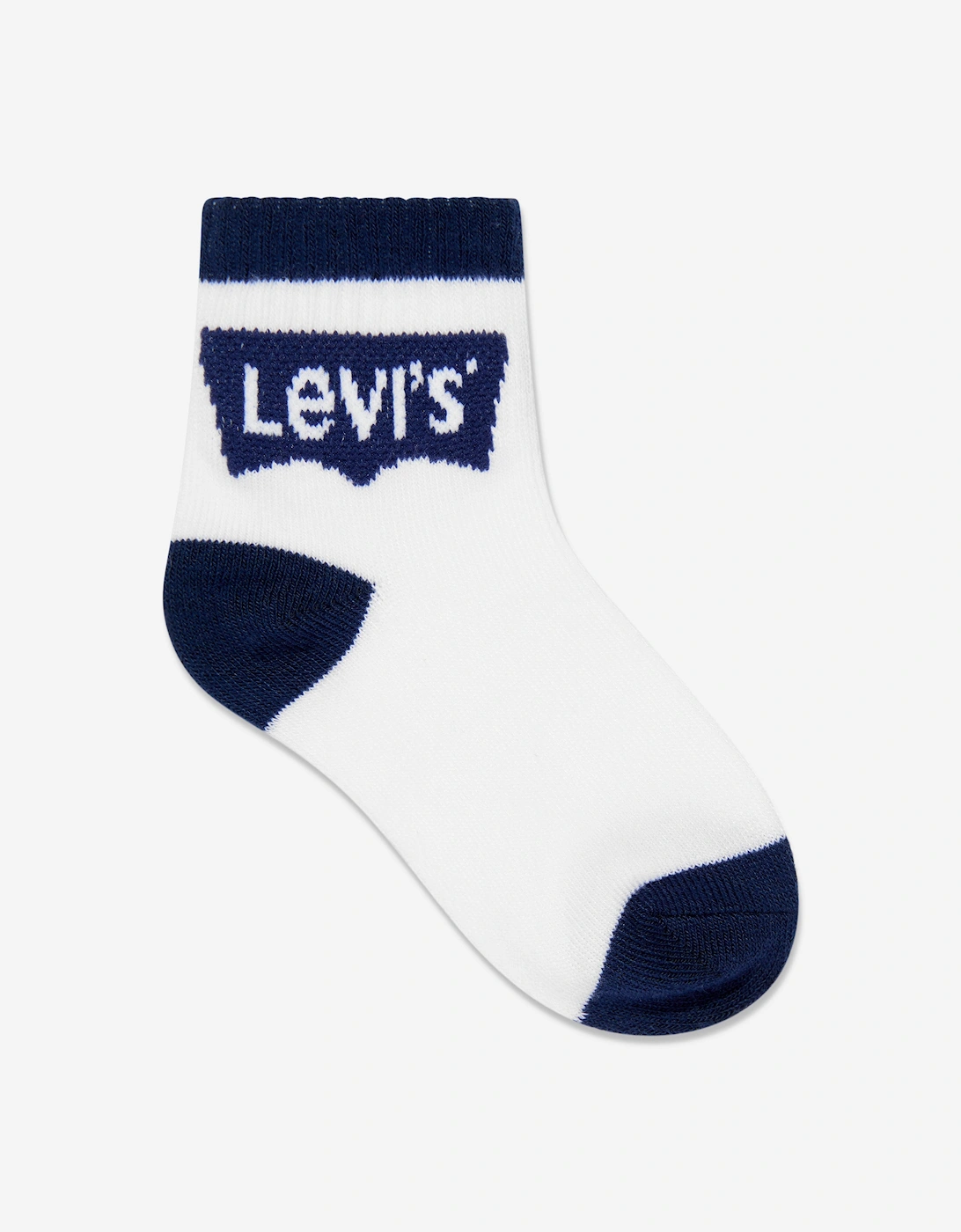Boys Batwing Midcut Socks Set (3 Pack) in Navy