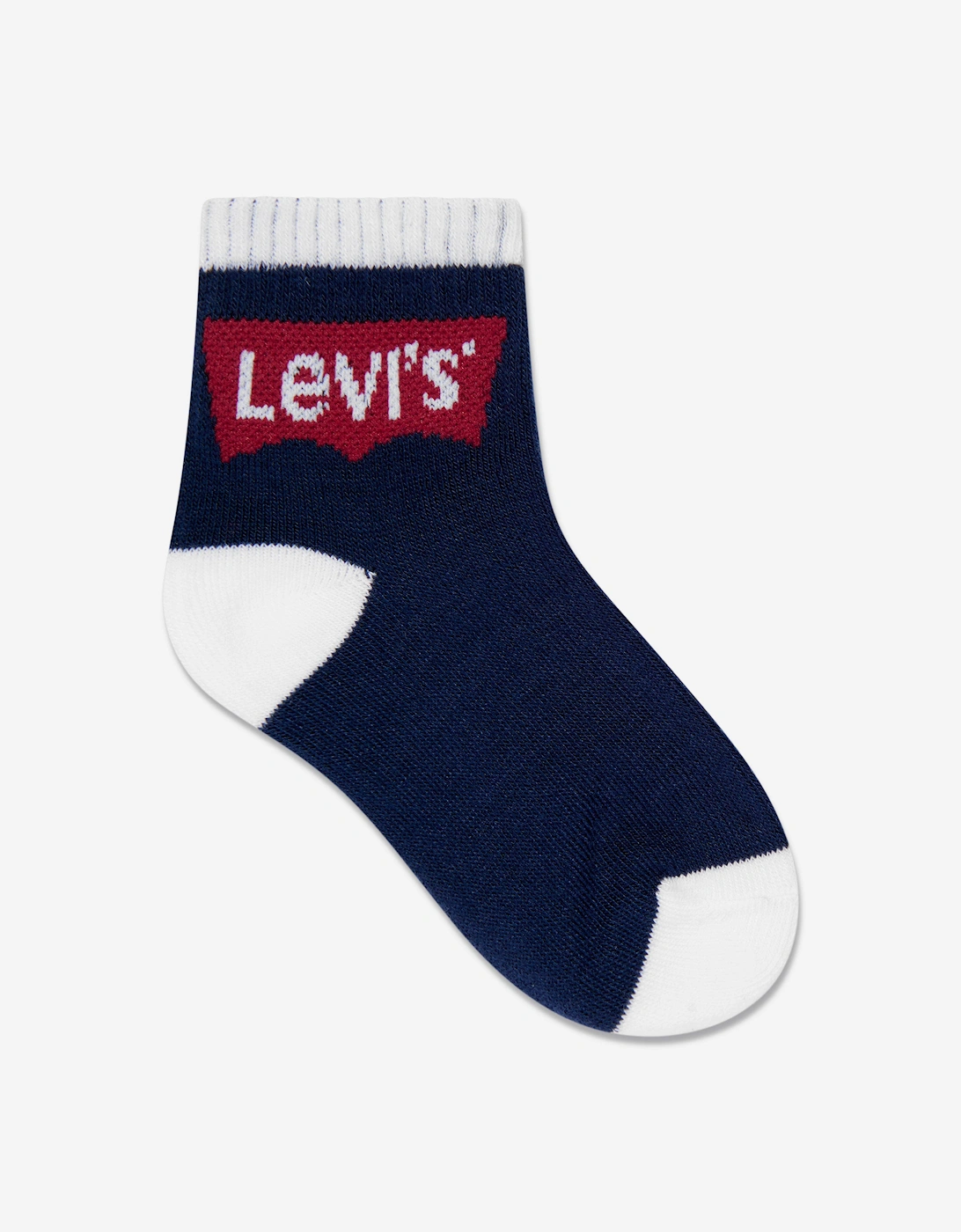 Boys Batwing Midcut Socks Set (3 Pack) in Navy