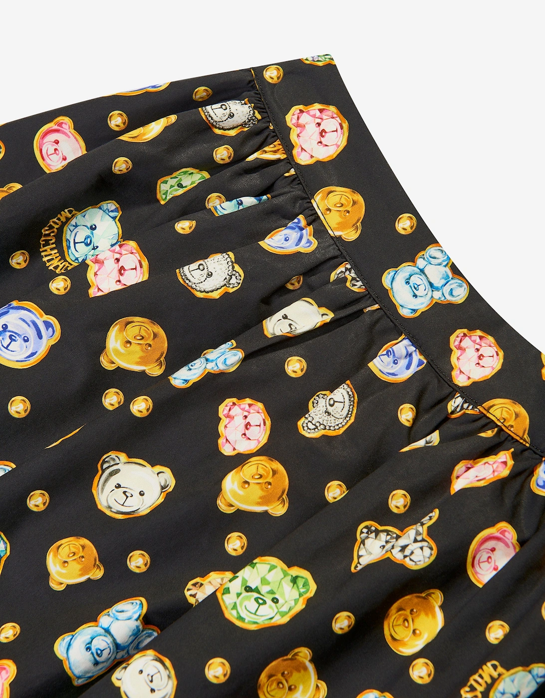 Girls Teddy Bear Gems Skirt in Black