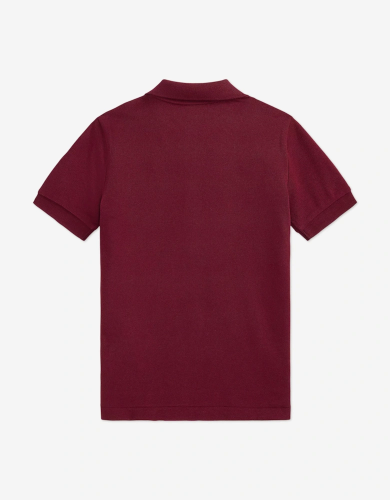 Boys Logo Polo Shirt in Red