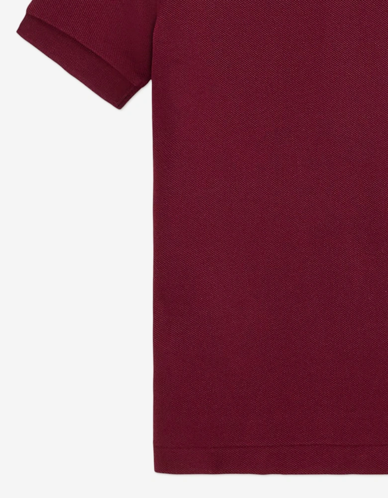 Boys Logo Polo Shirt in Red