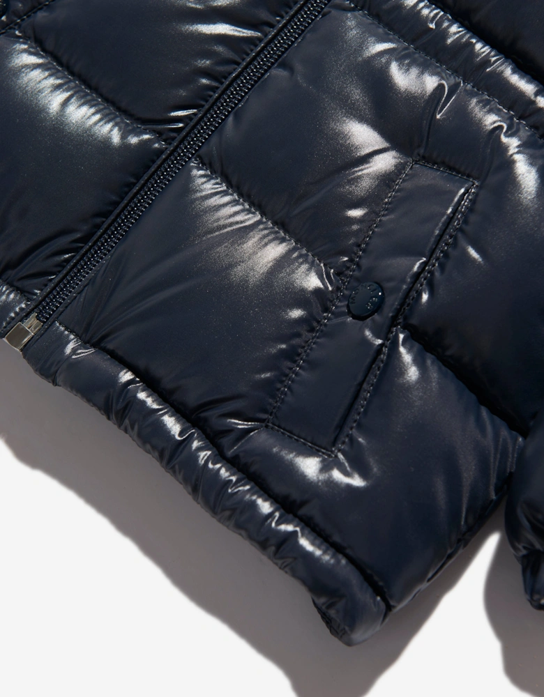 Enfant Baby Girls Down Padded Maire Jacket in Navy