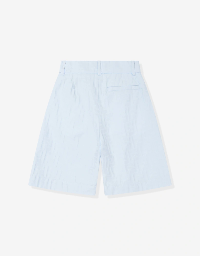 Boys FF Jacquard Shorts in Blue