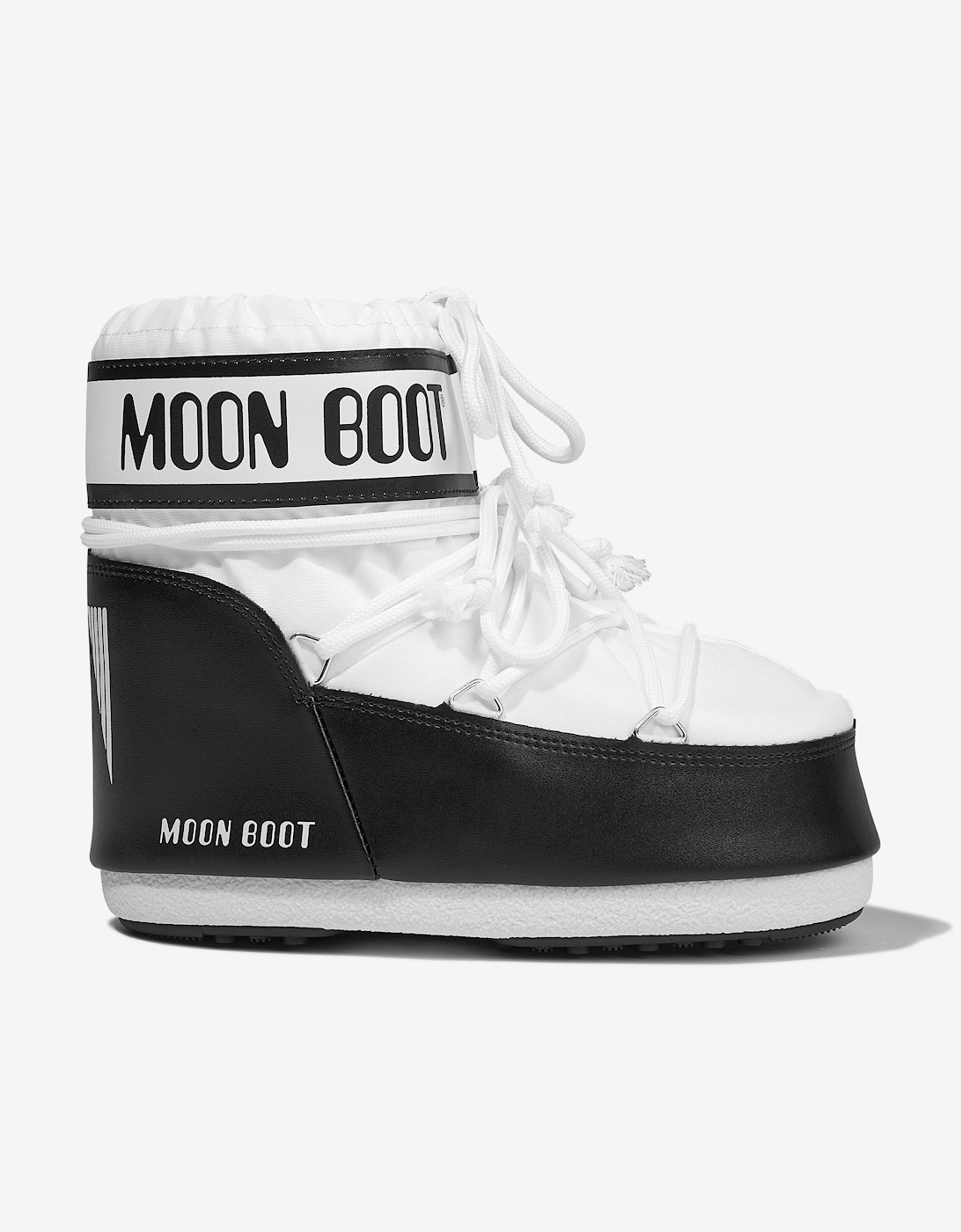 Moon Boot Kids Icon Low Nylon Snow Boots in White, 5 of 4