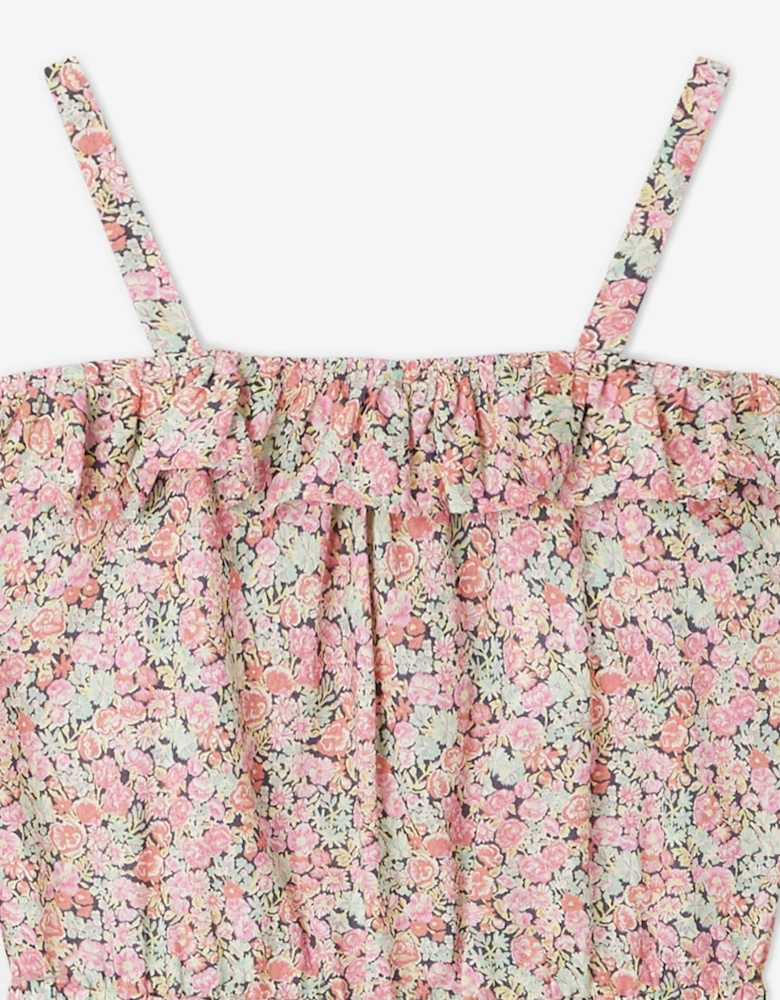 Girls Agrume Floral Playsuit in Multicolour