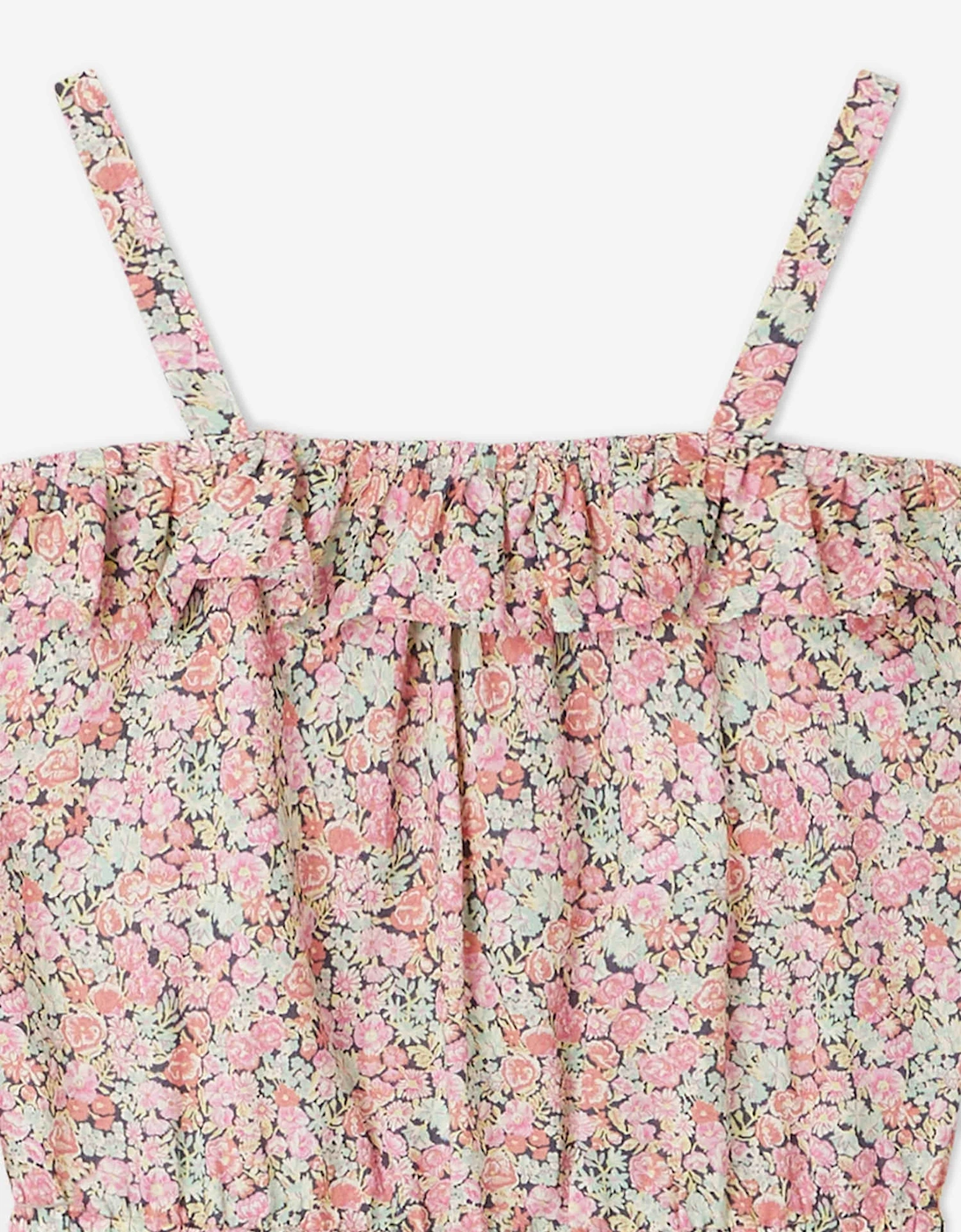 Girls Agrume Floral Playsuit in Multicolour