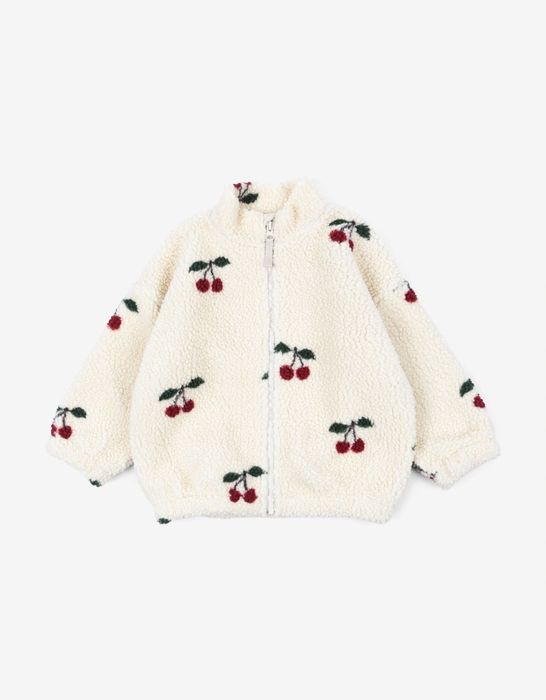 Girls Jody Cherry Teddy Jacket in Ivory, 4 of 3