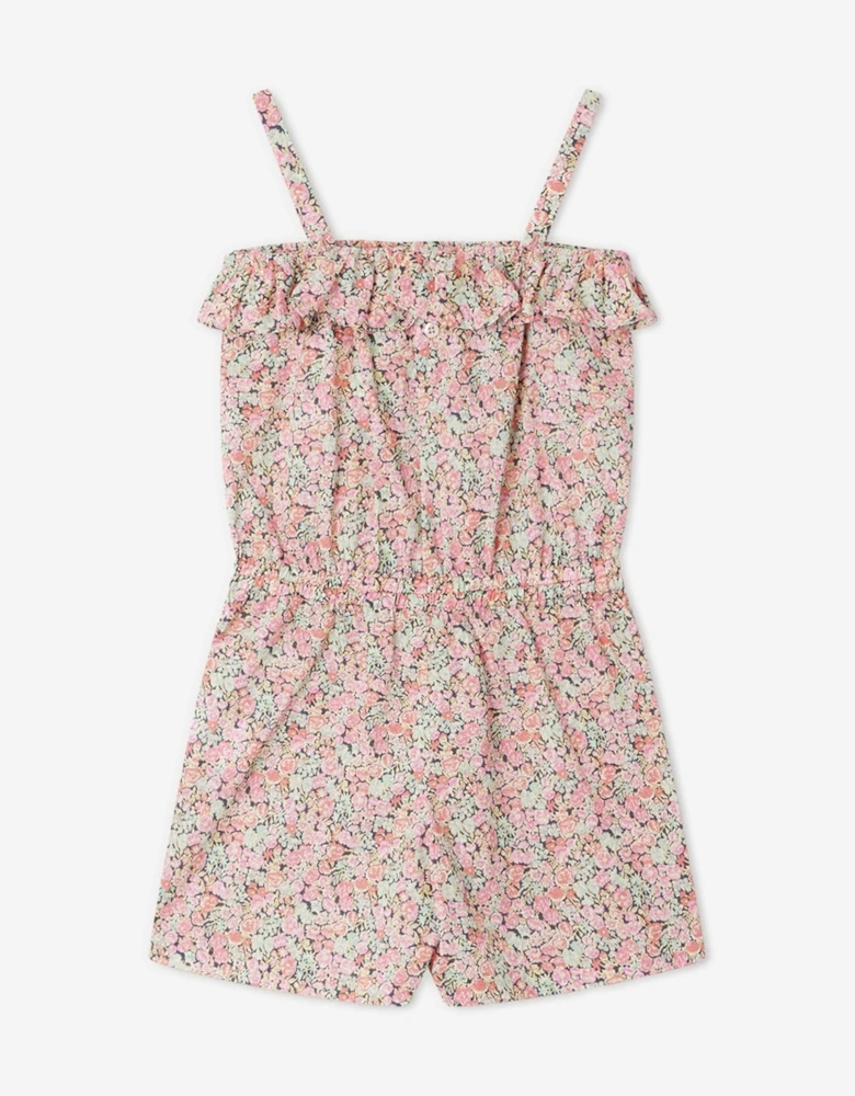 Girls Agrume Floral Playsuit in Multicolour