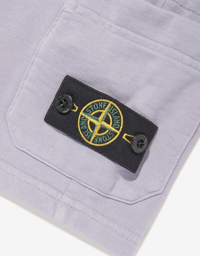 Boys Logo Pocket Shorts in Purple
