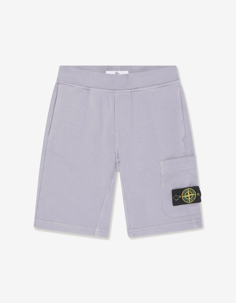 Boys Logo Pocket Shorts in Purple