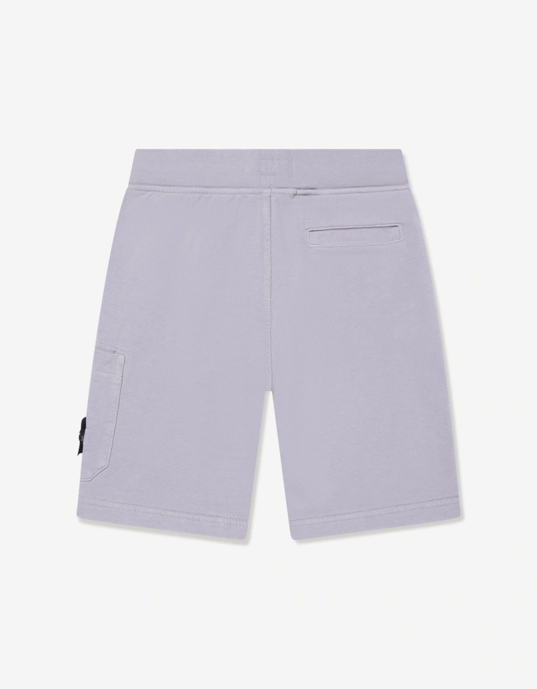 Boys Logo Pocket Shorts in Purple