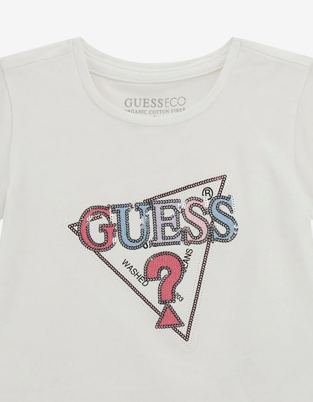 Girls High Low T-Shirt in White