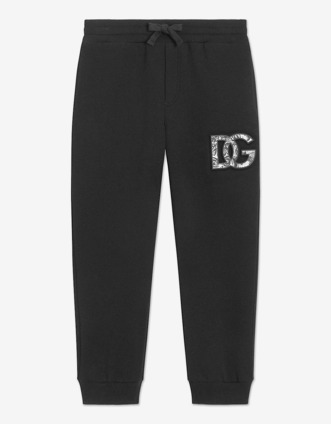 Boy's Dolce & Gabbana Boys Embossed Logo Joggers in Black - Size: 12 years