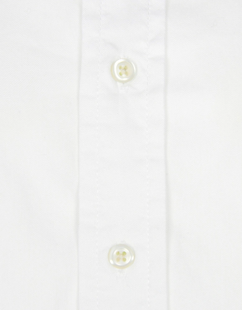 Boys Slim Fit Oxford Shirt in White