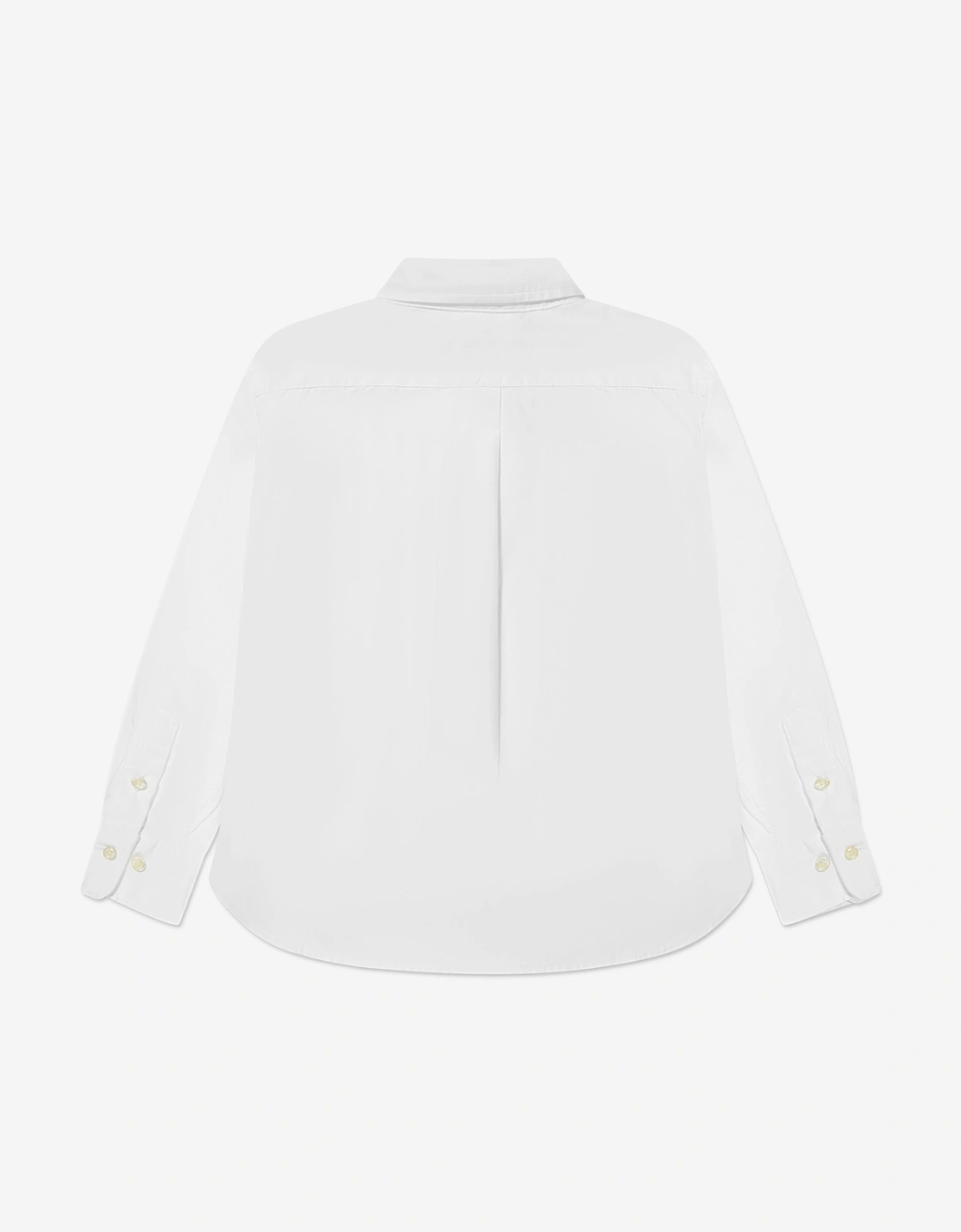 Boys Slim Fit Oxford Shirt in White