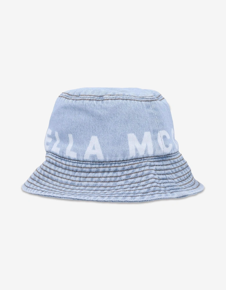 Boys Denim Bucket Hat in Blue