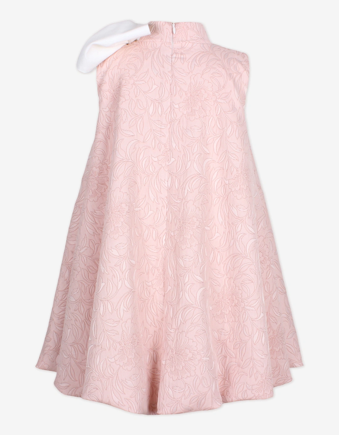 Girls Muffin Jacquard Dress in Pink