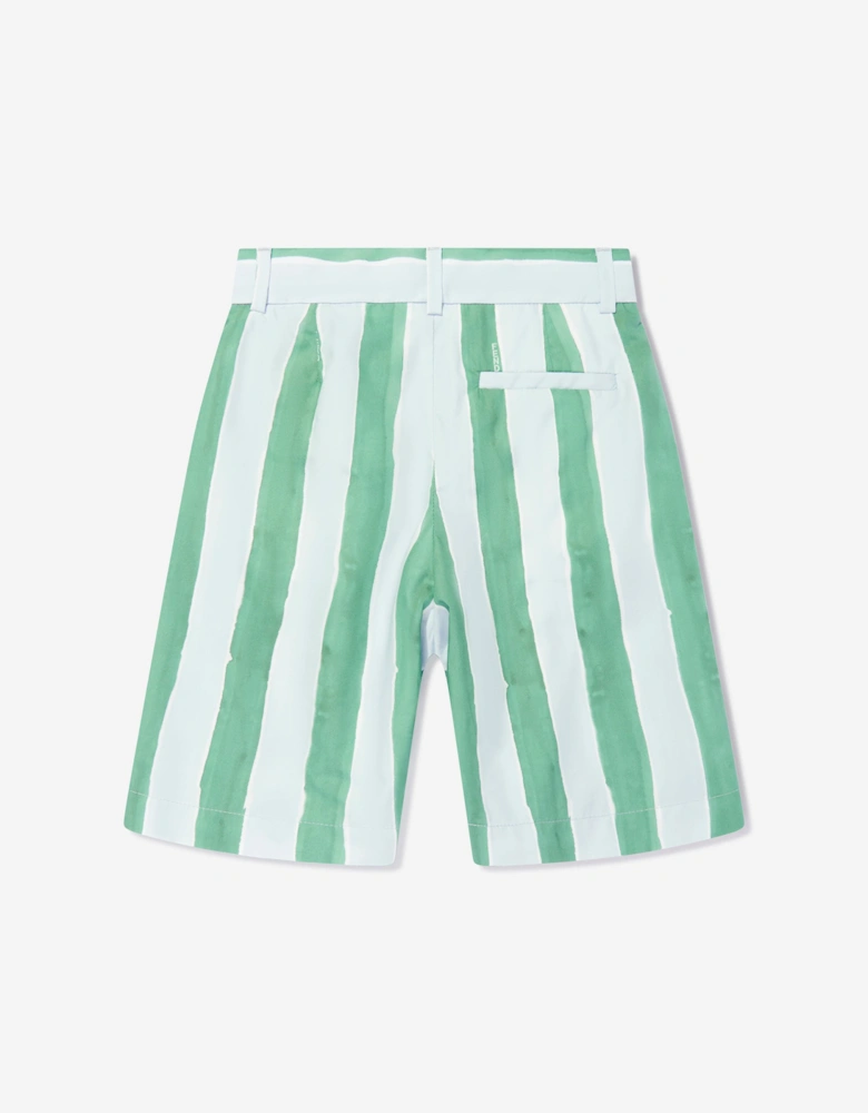 Boys Pequin Print Shorts in Blue