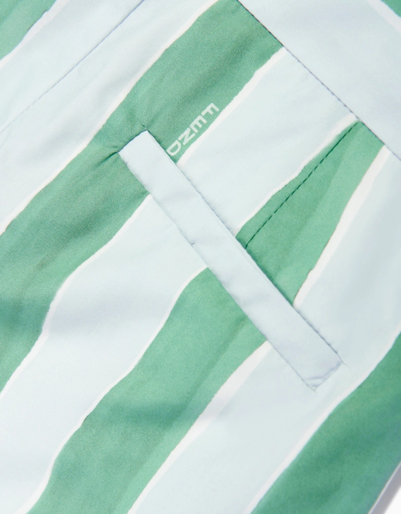 Boys Pequin Print Shorts in Blue