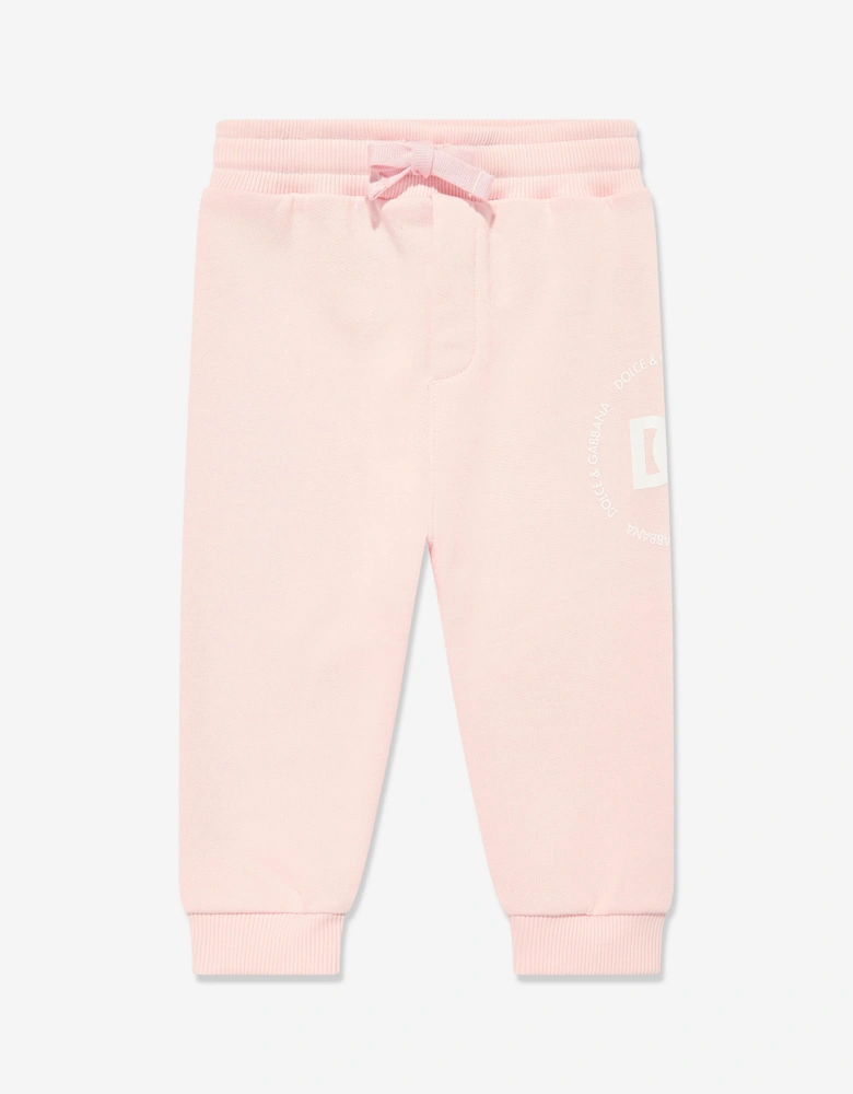 Baby Girls Logomania Joggers in Pink