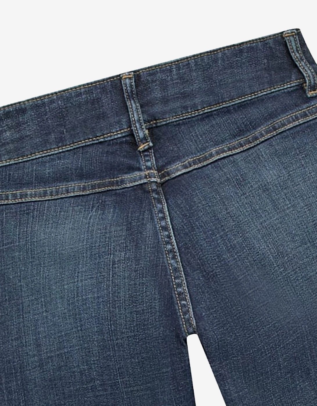 Girls Comfort Denim Bootcut Jeans in Blue
