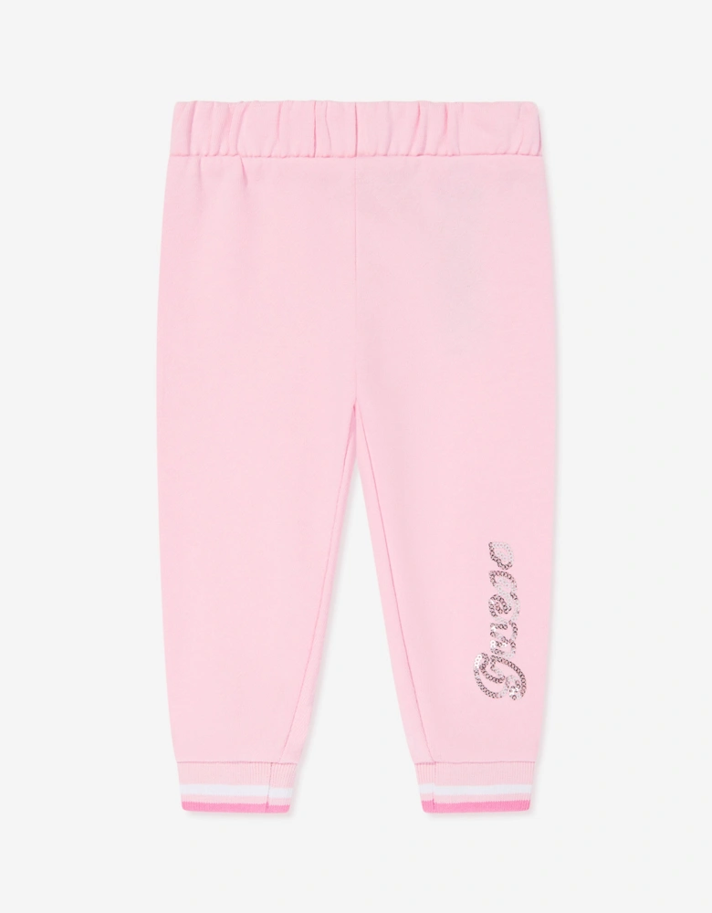 Girls Logo Tracksuit in Pink