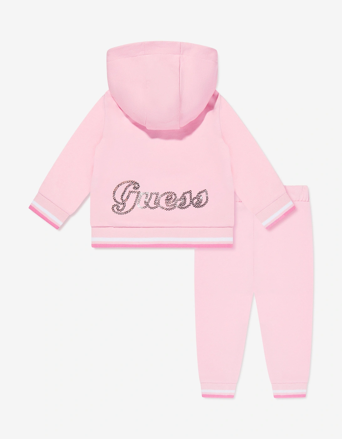 Girls Logo Tracksuit in Pink