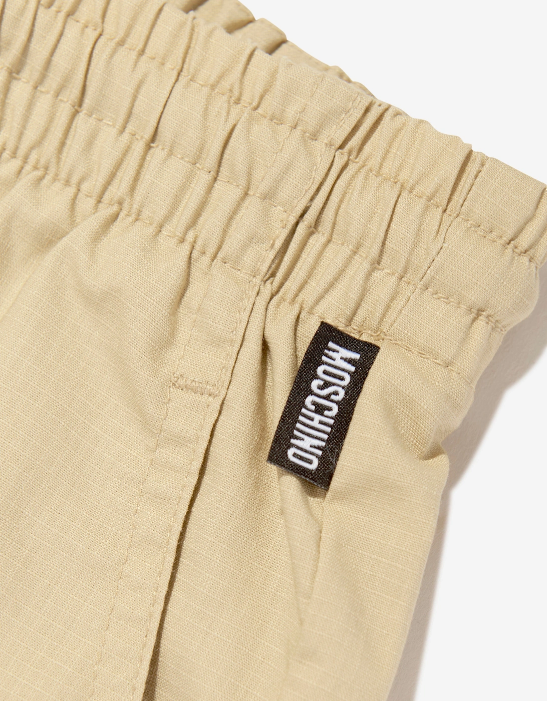 Boys Teddy Cargo Shorts in Beige