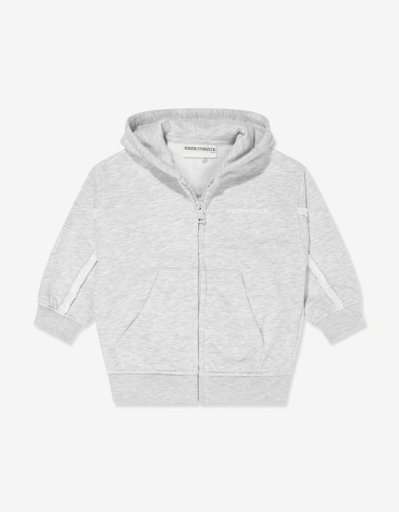 Kids Raw Seam Members Only Zip Up in Grey