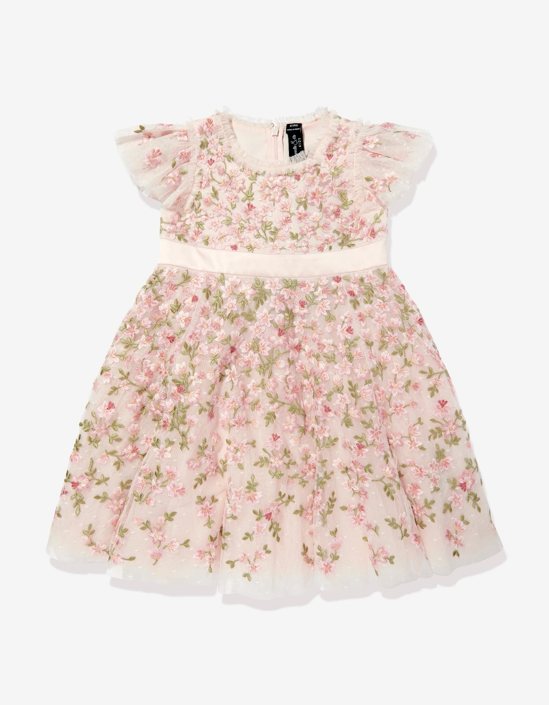 Girl's Needle & Thread Girls Everett Bloom Dress in Pink - Size: 7 years