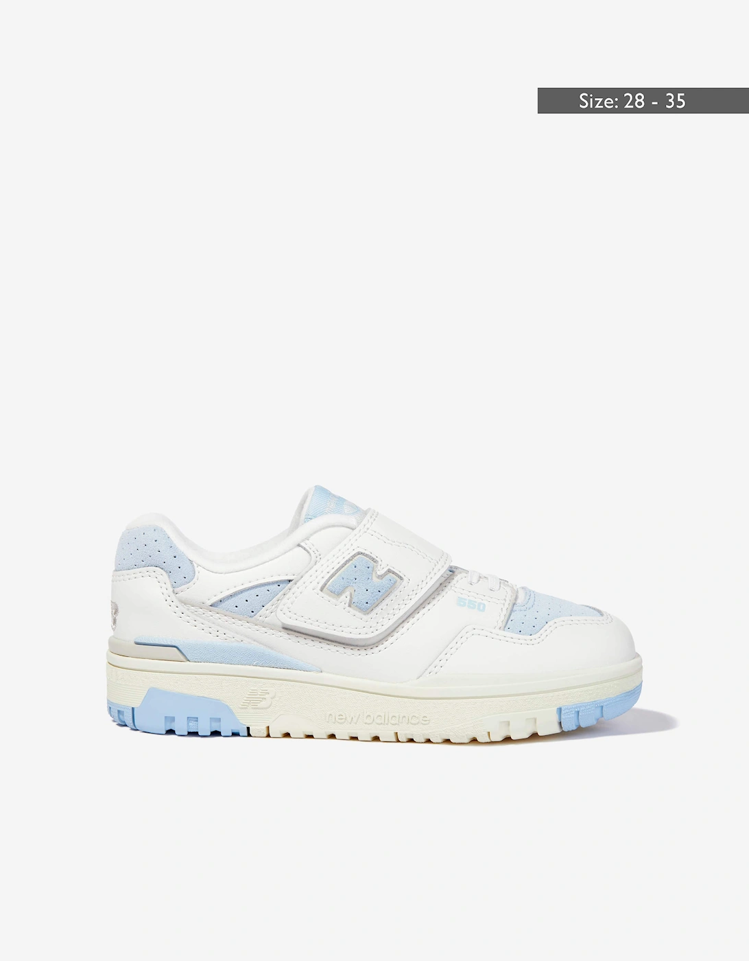 Kids 550 Trainers in White, 9 of 8