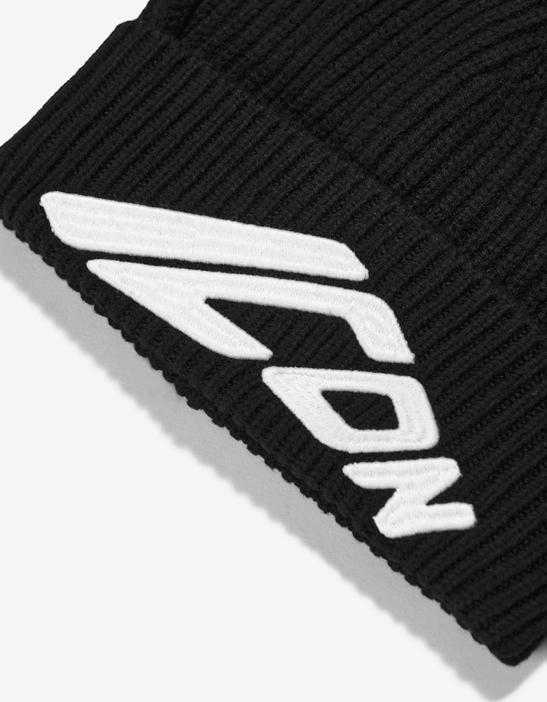 Kids Icon Beanie Hat in Black
