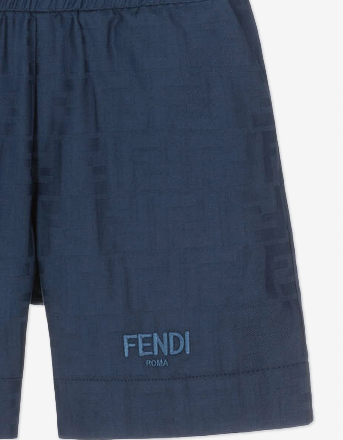 Boys FF Jacquard Shorts in Navy