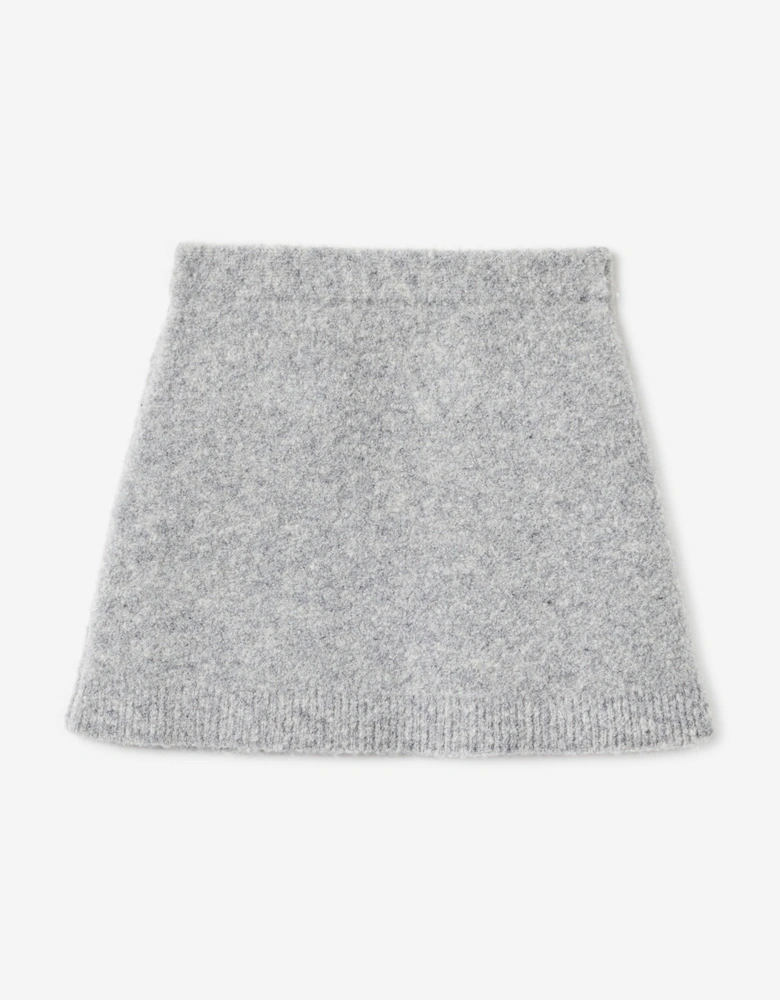 Girls Knitted Skirt in Grey