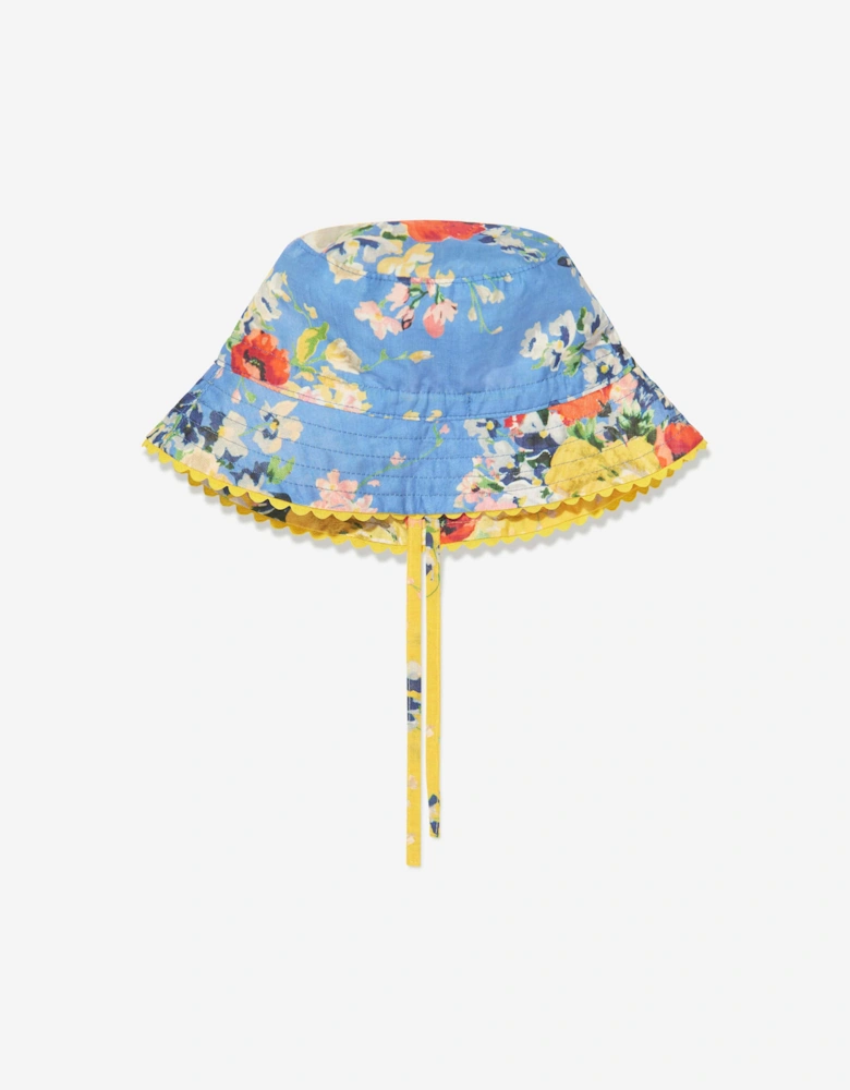 Girls Reversible Bucket Hat in Multicolour