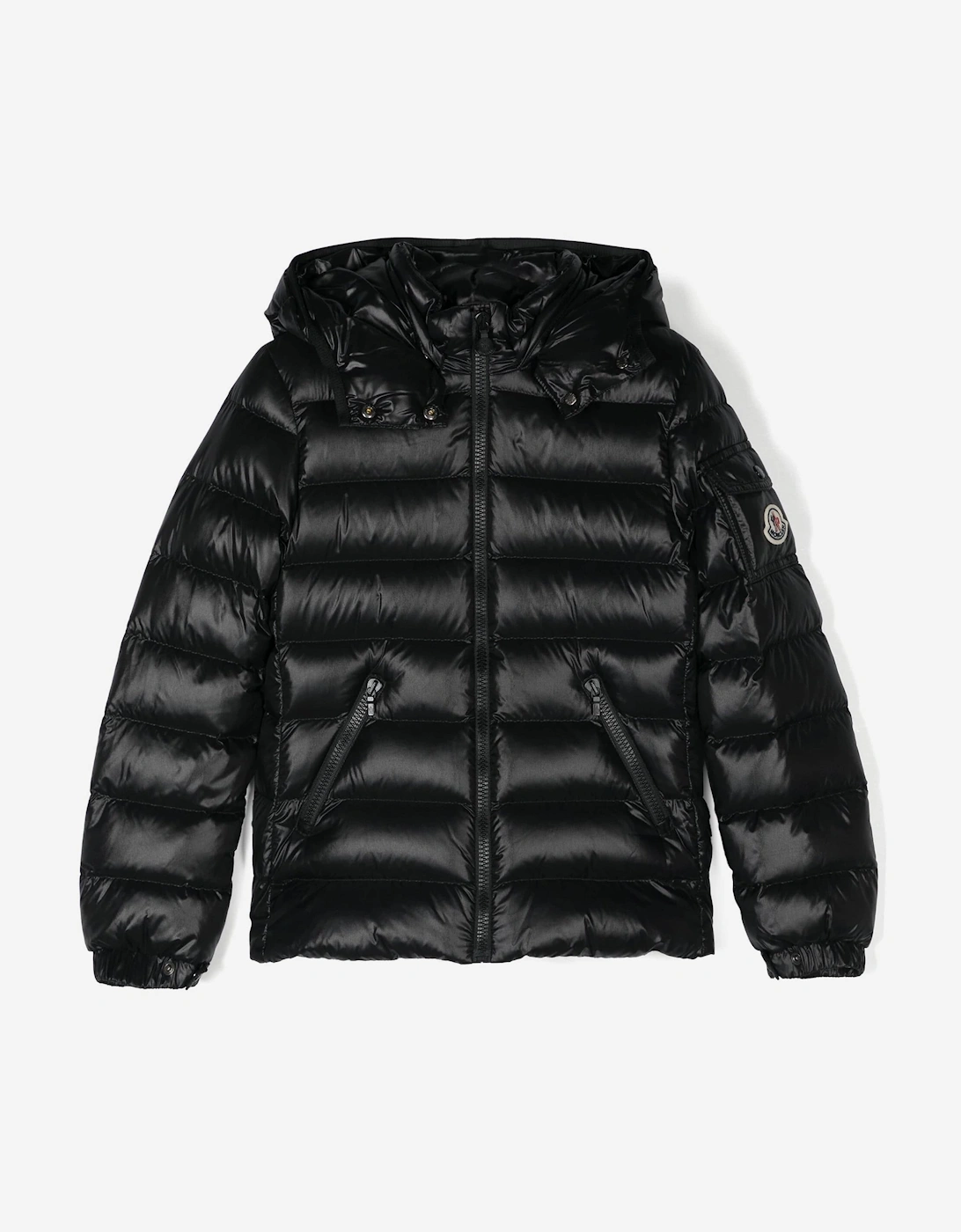 Enfant Girls Down Padded Bady Jacket in Black, 5 of 4