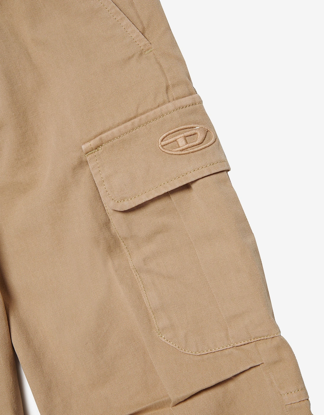 Boys Cargo Trousers in Beige