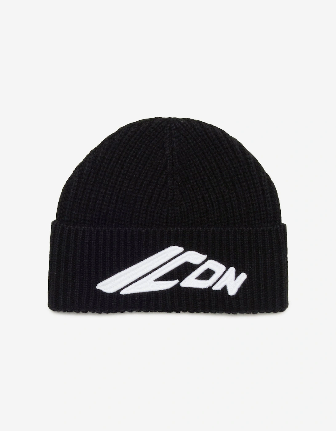 Kids Icon Logo Beanie Hat in Black, 4 of 3