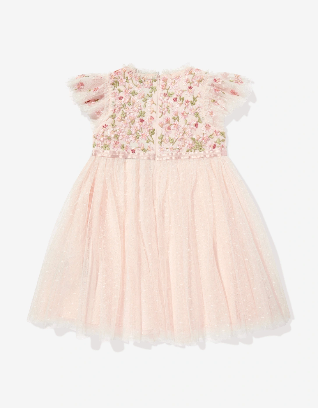 Girls Everett Bloom Bodice Dress in Pink