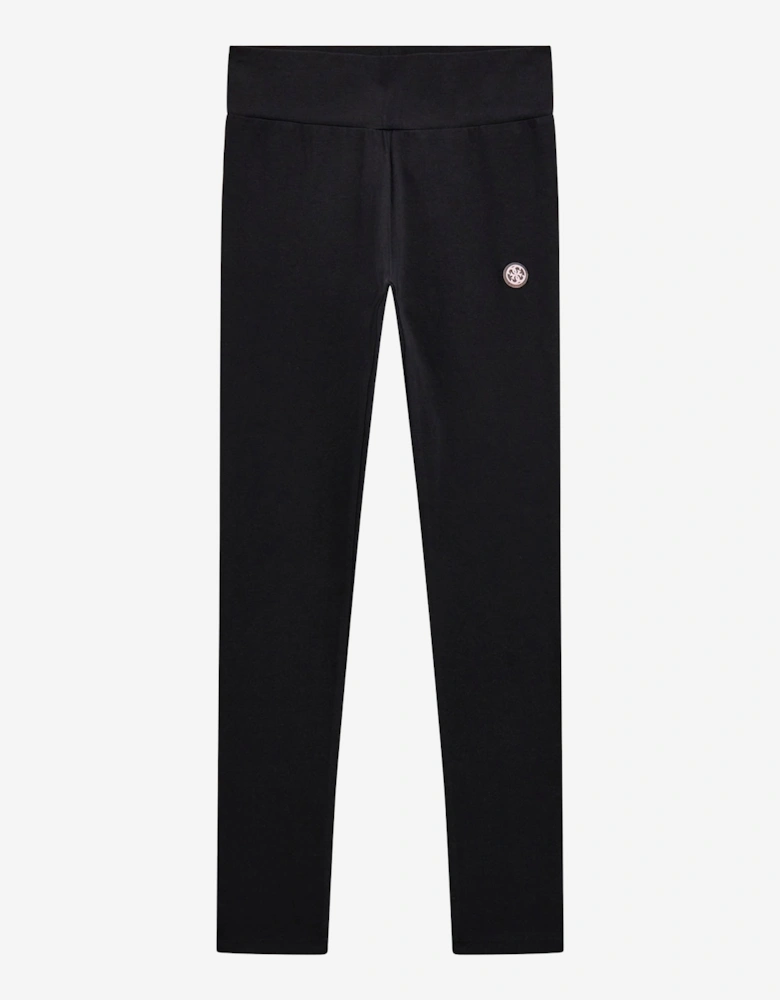 Girls Logo Leggings in Black
