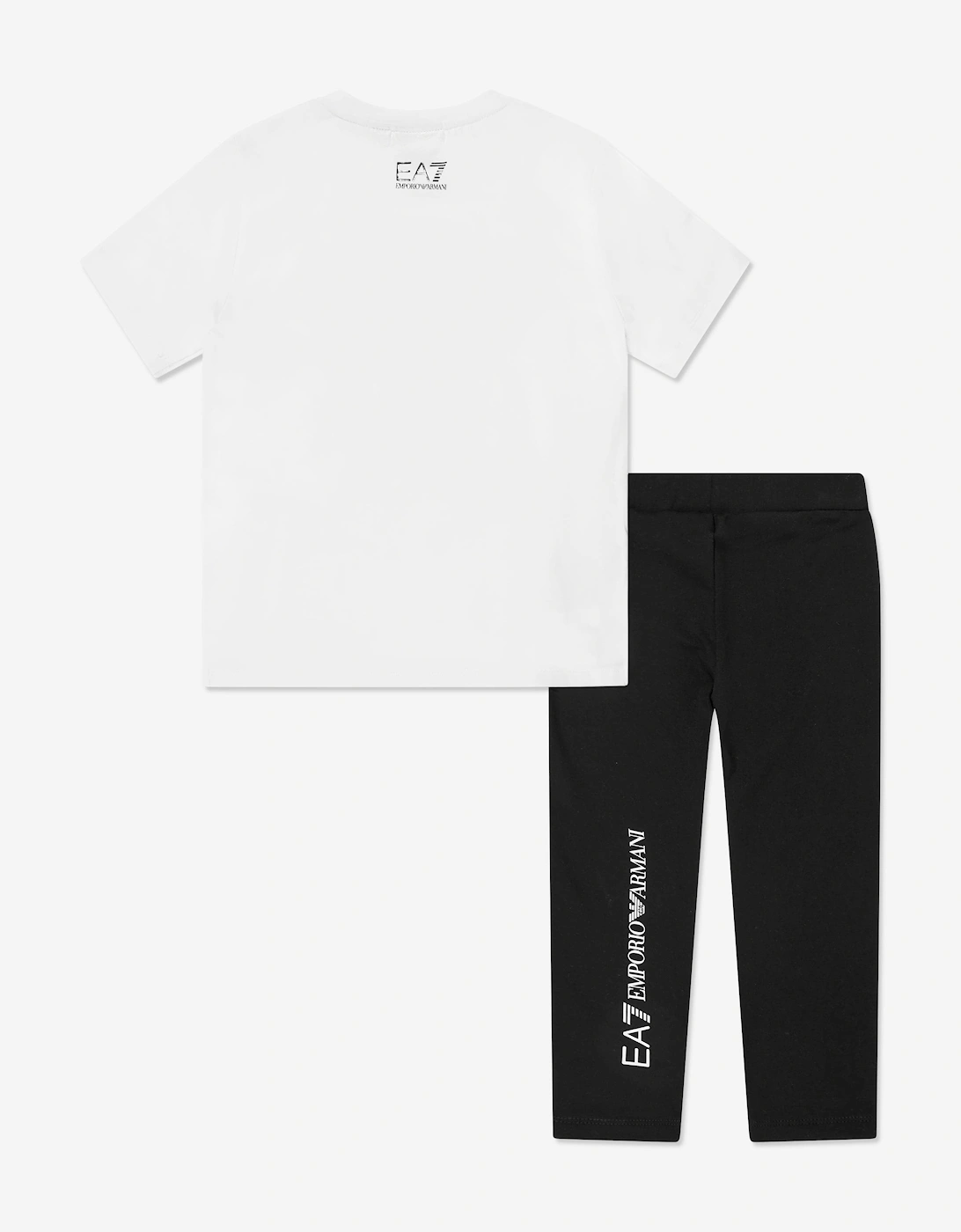 Girls Logo Short Set in White