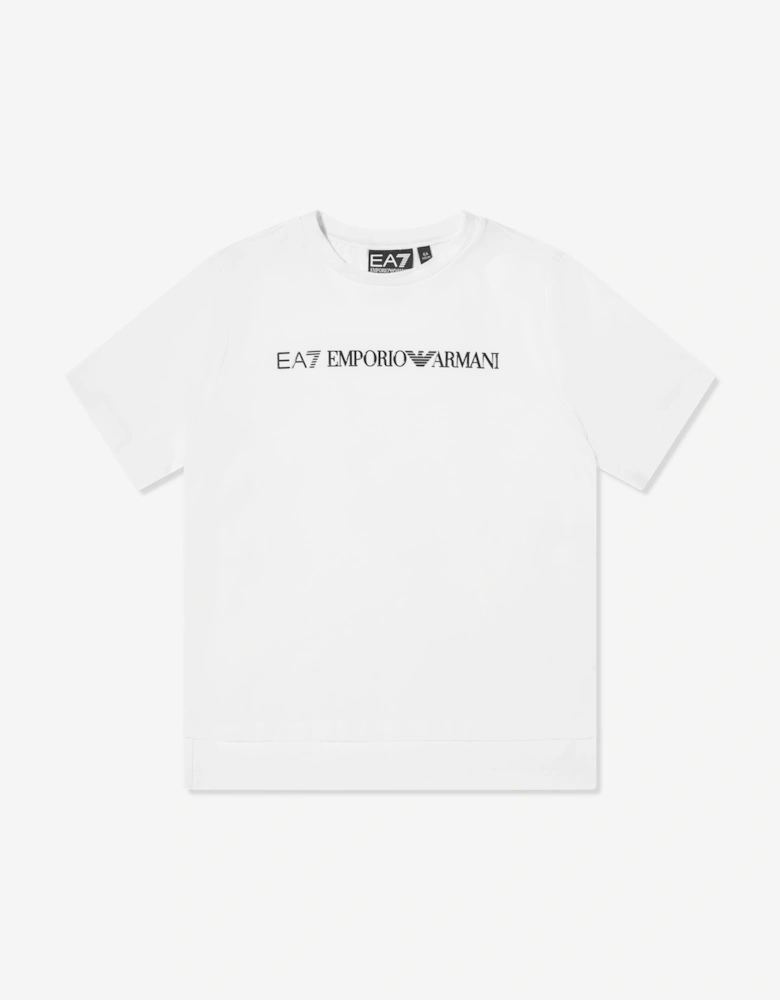 Girls Logo Short Set in White